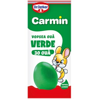 Dr. Oetker | Carmin | Vopsea lichida verde, 30 oua, 6ml