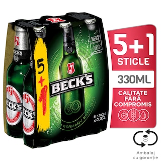 Beck's | Bere blonda 5+1 x 0.33L
