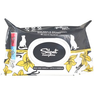 Silpet | Servetele umede parfumate Milk and Vanilla, 40 buc.