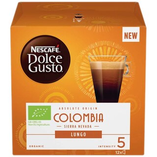 Nescafe | Dolce Gusto | Cafea Lungo Colombia bio, 12 capsule