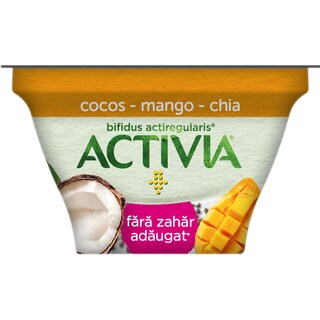 Activia | Iaurt cu mango, chia, cocos bifidus 3.8% grasime 150g