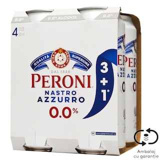 Peroni Nastro Azzurro | Bere fara alcool 3+1 x 0.5L