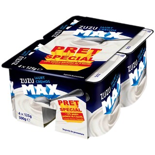 Zuzu | Max | Iaurt cremos 10% grasime 4X125g