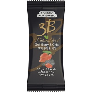 3B | Baton nutritiv Raw Vegan goji berries si chia 30g