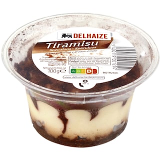 Delhaize | Tiramisu cu biscuit Speculoos si cafea 100g