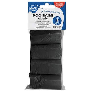 DUVO | Pungi igienice negre 4 role x 20 buc.