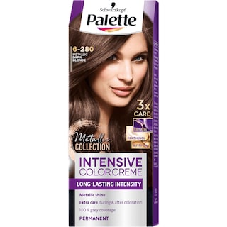 Palette | Intensive Color Creme | Vopsea pentru par 6-280 blond inchis metalic