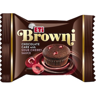 Eti | Browni | Prajitura de ciocolata cu sos de visine 45g