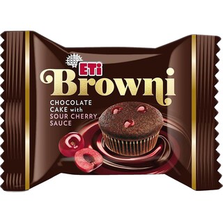 Eti | Browni | Prajitura de ciocolata cu sos de visine 45g