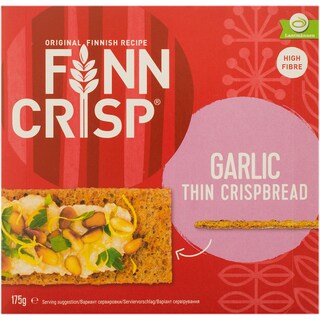Finn Crisp | Paine prajita crocanta cu usturoi 175g