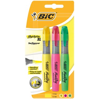 Bic | Evidentiator Brite Liner 3 culori asortate