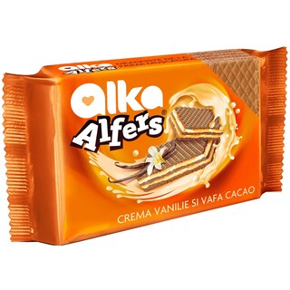 Alka | Alfers | Napolitane cu crema de vanilie 170g