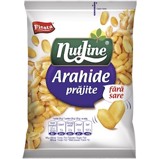 Nutline | Arahide prajite in ulei fara sare 130g