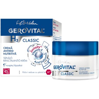 Gerovital | H3 | Crema de fata antirid nutritiva de noapte 50ml