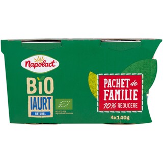 Napolact Bio | Iaurt natural 3.8% 4x140g