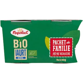 Napolact Bio | Iaurt natural 3.8% 4x140g