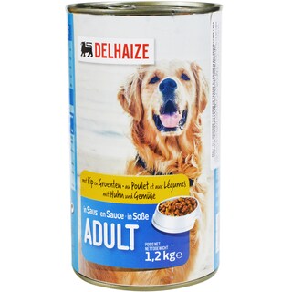 Delhaize | Mancare pentru caini cu pui si legume in sos 1200g