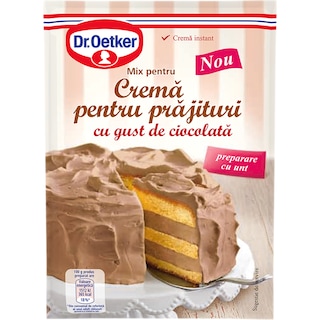 Dr. Oetker | Crema pentru prajitura cu gust de ciocolata si unt 155g