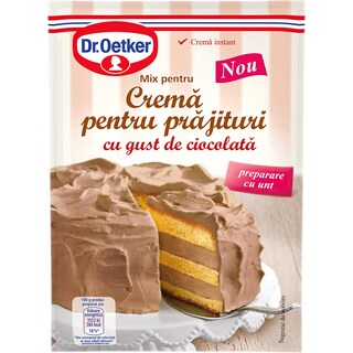 Dr. Oetker | Crema pentru prajitura cu gust de ciocolata si unt 155g