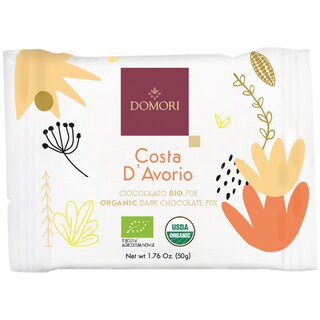 Domori | Ciocolata bio neagra 70% Coasta de Fildes 50g