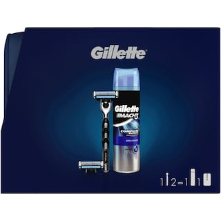 Gillette | Mach3 | Aparat de ras cu 2 rezerve+gel de ras  200ml