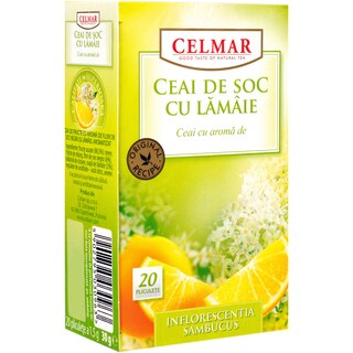 Celmar | Ceai de soc cu lamaie 20 pliculete 30g