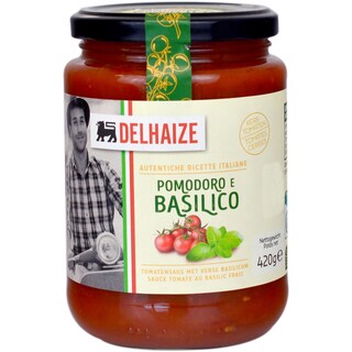 Delhaize | Sos de rosii cu busuioc 420g