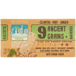 Zido | Biscuiti vegan cu ghimbir, menta si coriandru 90g
