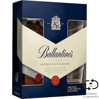 Ballantine's | Blended Scotch Whisky cu 2 pahare 0.7L