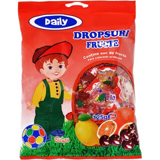 Daily | Dropsuri fructe 125g