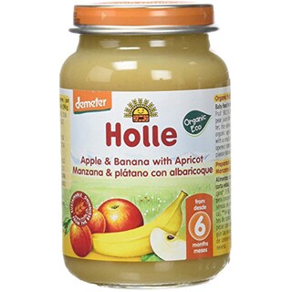 Holle | Bio | Piure de mere, banane si caise 190g