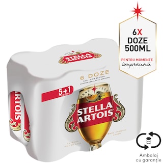 Stella Artois | Bere blonda 5+1 x 0.5L