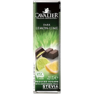 Cavalier | Baton de ciocolata neagra cu stevie,lamaie si limee 40g