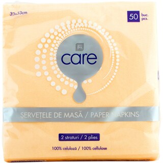 Care | Servetele portocalii cu 2 straturi