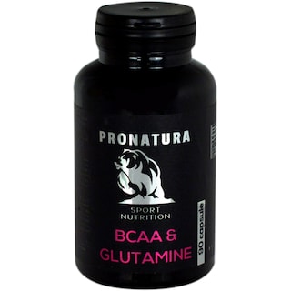 Pro Natura | Supliment alimentar BCCA & Glutamine, 90 capsule
