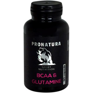 Pro Natura | Supliment alimentar BCCA & Glutamine, 90 capsule