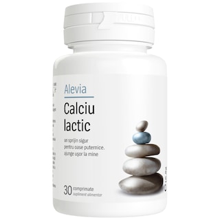 Alevia | Calciu lactic 30 comprimate 16.8g