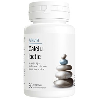 Alevia | Calciu lactic 30 comprimate 16.8g