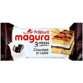 Magura | Prajitura cu ciocolata, lapte si glazura de cacao 30g