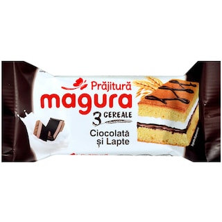 Magura | Prajitura cu ciocolata, lapte si glazura de cacao 30g
