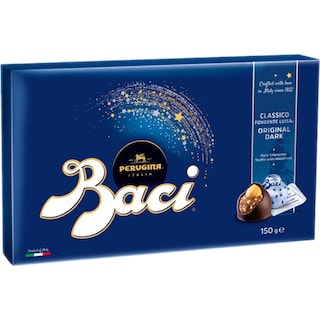 Baci | Praline Bijou de ciocolata neagra cu umplutura de alune de padure 150g