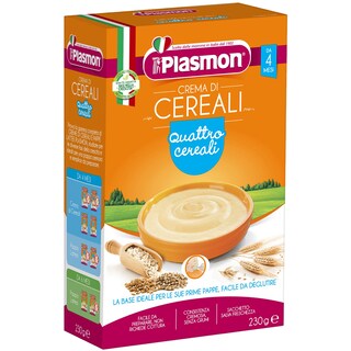 Plasmon | Crema de 4 cereale, +4 luni, 230g