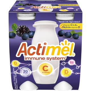 Actimel | Iaurt de baut cu afine si mure  4x100g