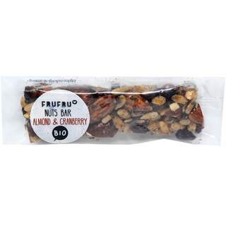 Frufru | Baton cu migdale si merisoare eco 30g