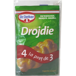 Dr. Oetker | Drojdie instant pachet 3+1 gratis 28g
