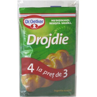 Dr. Oetker | Drojdie instant pachet 3+1 gratis 28g