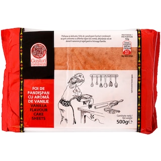 Gusturi romanesti | Foi de pandispan cu aroma de vanilie 500g
