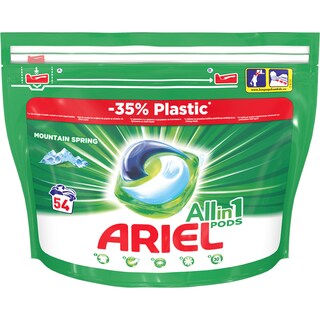 Ariel | All in 1 Pods | Detergent Mountain Spring 54 capsule