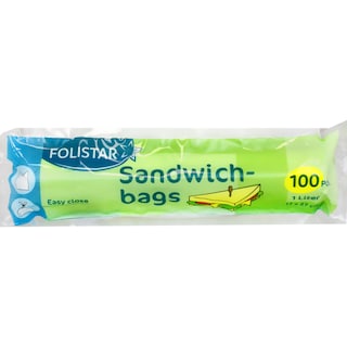 Folistar | Pungi pentru sandwich, 1L, 100 bucati