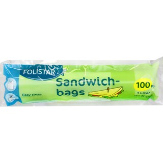 Folistar | Pungi pentru sandwich, 1L, 100 bucati